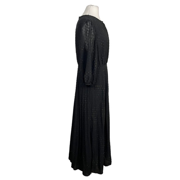 Adyson Parker Rainbow Metallic Clip Dot Pleated Fit & Flare A-Line Dress - Picture 10 of 14